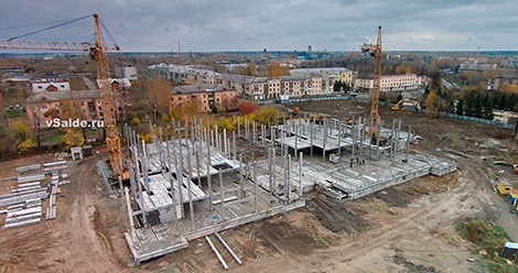 Строители Пушкинской школы приступили ко&nbsp;второму этажу здания