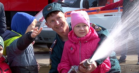 Салдинские огнеборцы отметили День пожарной охраны России