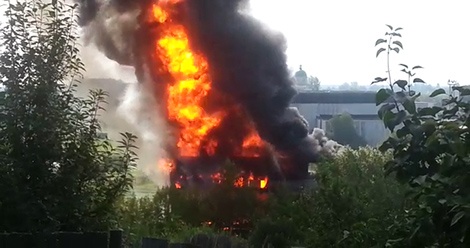 В Нижней Салде произошёл пожар на металлургическом заводе
