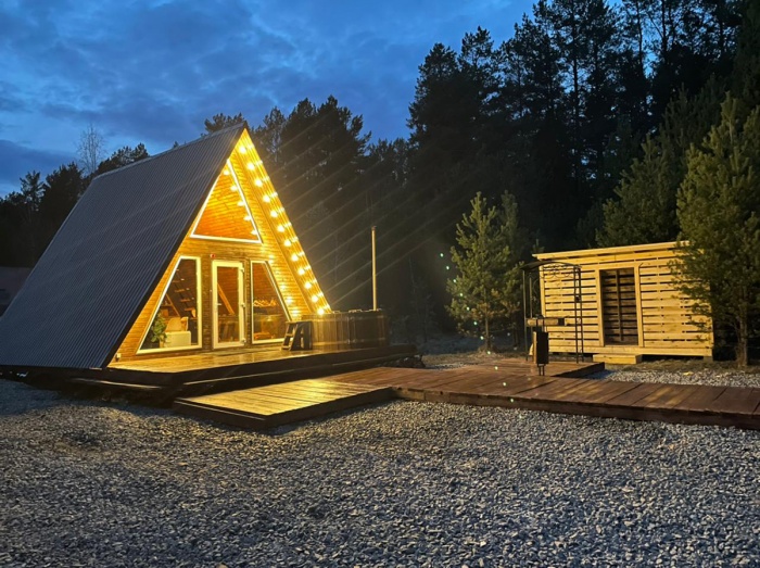 «Shanti home» — салдинский домик мечты около елового леса «Shanti home» — салдинский домик мечты около елового леса