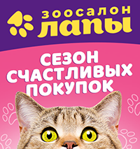 Сезон счастливых покупок в зоосалоне «Лапы» Сезон счастливых покупок в зоосалоне «Лапы»