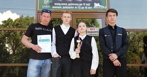 Салдинка Варвара Осинцева завоевала бронзу на первенстве России по бильярдному спорту