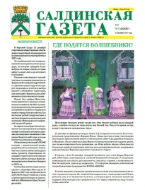 Газета «Салдинская газета» № 53 (387)