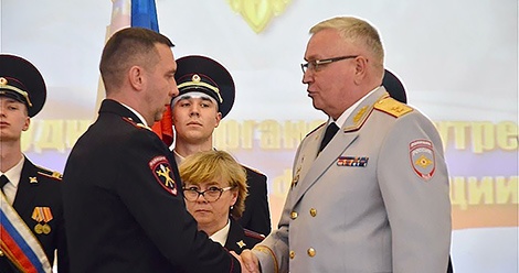 Павла Пайцева наградили медалью «За безупречную службу в МВД»