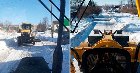 Кто быстрее очистит салдинские улицы от снега — дорожники или весна?
