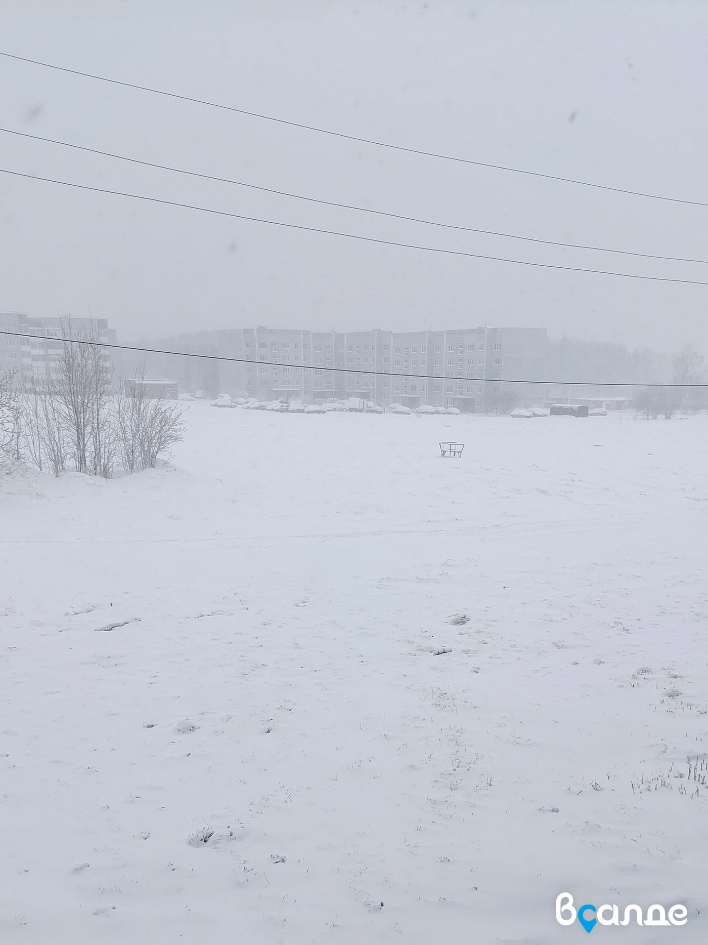 Снежное апрельское утро Снежное апрельское утро