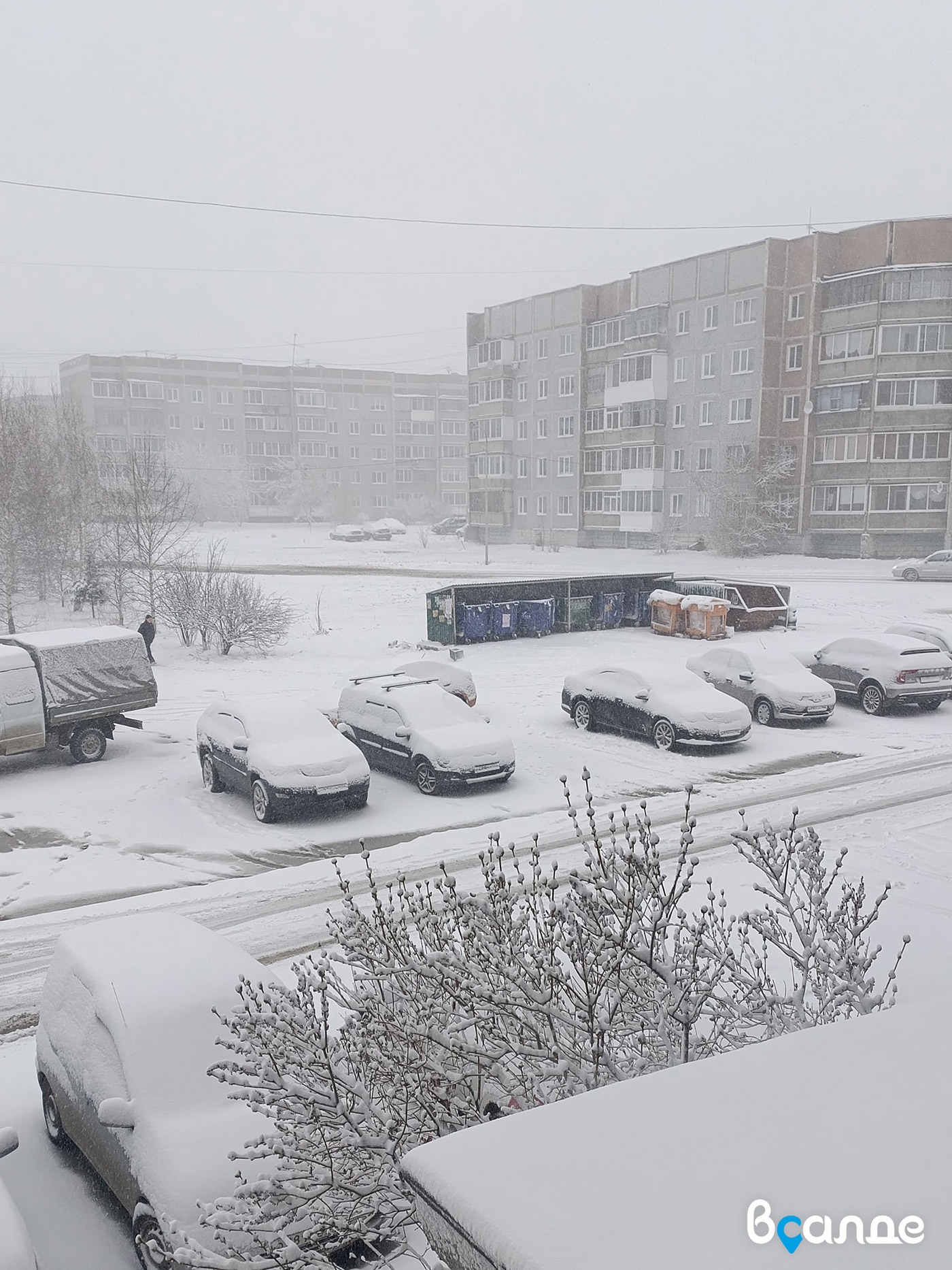 Снежное апрельское утро Снежное апрельское утро