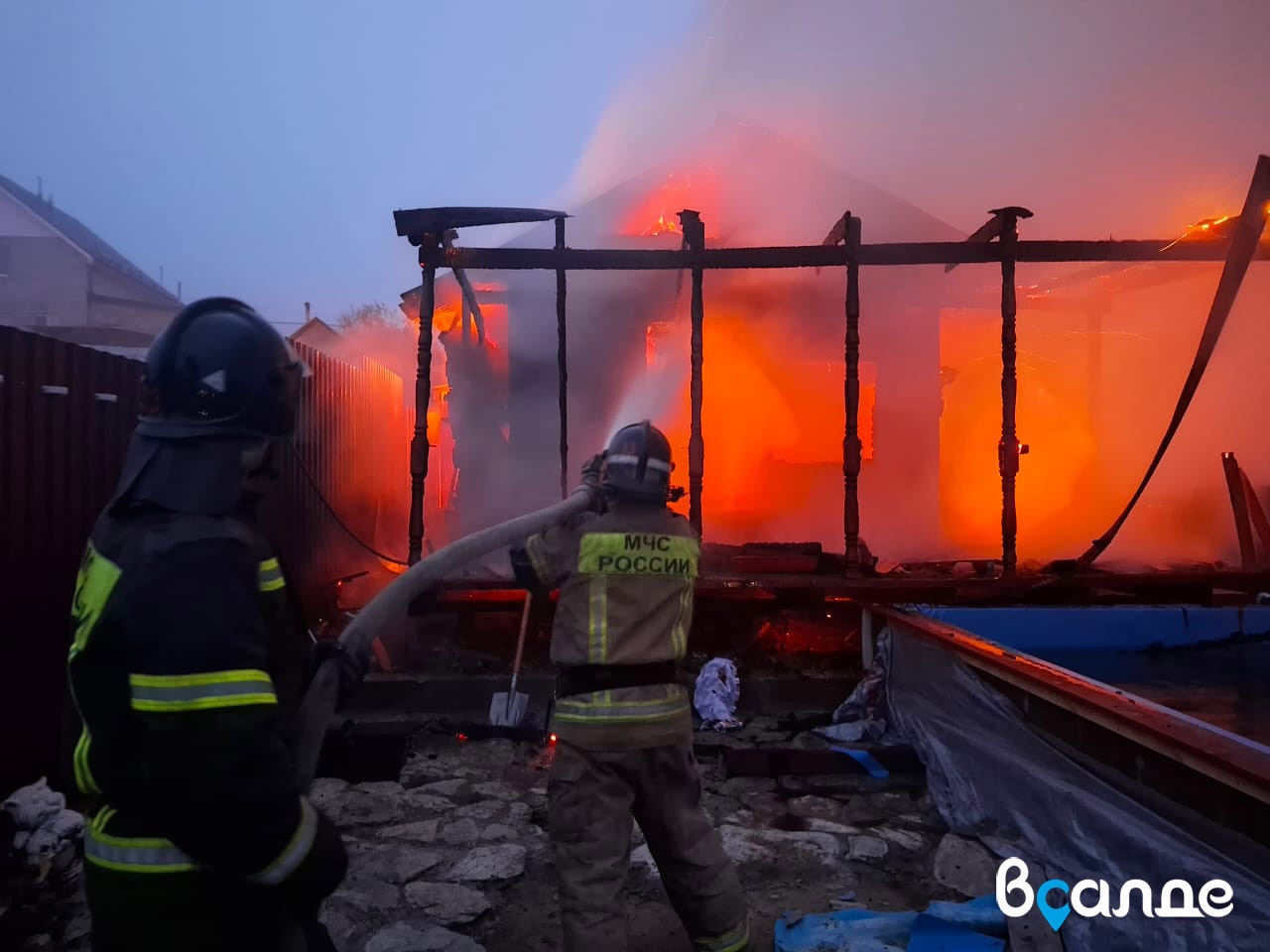 Частная баня сгорела в Салде Частная баня сгорела в Салде